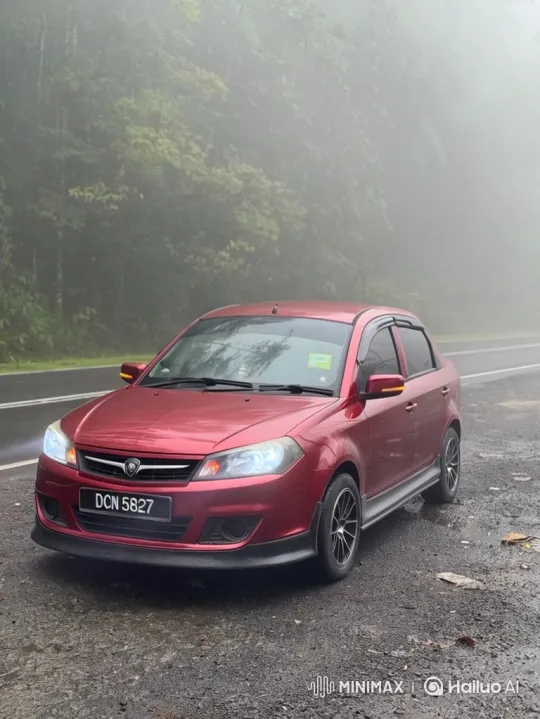 Red Proton Saga FLX Air Suspension Transformation – AI Generated Video | Hailuo AI