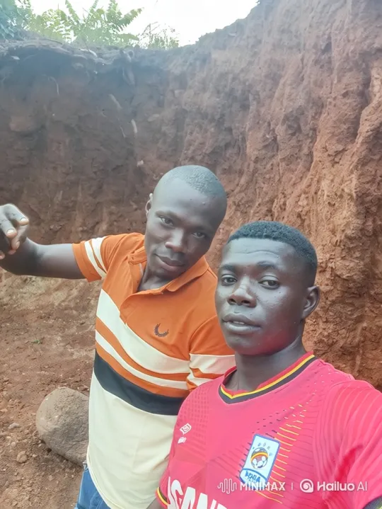 Two Men Stand Before an Earthen Wall – AI Generated Video | Hailuo AI