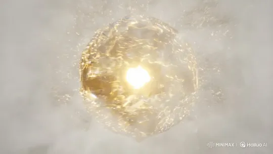Golden Core Transforms Temple into Futuristic City – AI Generated Video | Hailuo AI