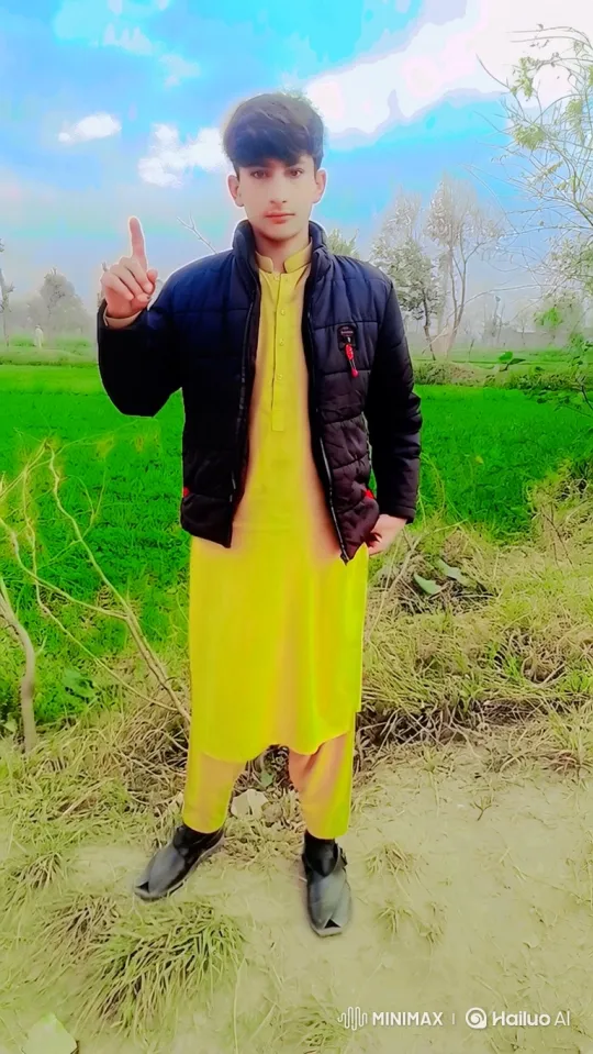 Young Man in Yellow Clothing on Rural Path – AI Generated Video | Hailuo AI