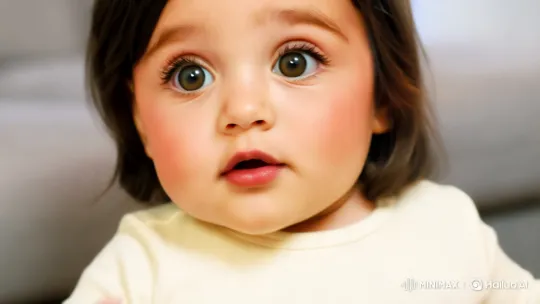 Baby Girl's Animated Expressions and Joyful Smile – AI Generated Video | Hailuo AI