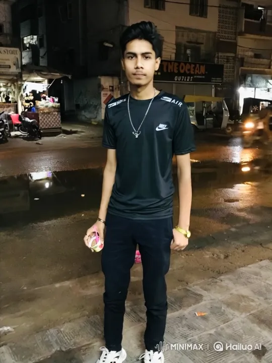 Young Man Embraces Luxury Lamborghini in Dramatic Night Scene – AI Generated Video | Hailuo AI