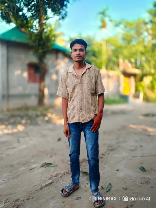 Young Bengali Man Showcases Style in City Night Walk – AI Generated Video | Hailuo AI