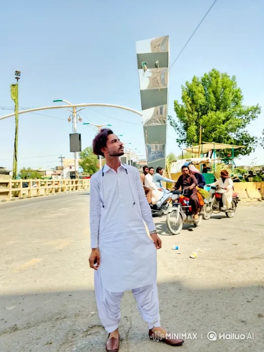 Stylish Man Enters Modern SUV by Reflective Sculpture – AI Generated Video | Hailuo AI