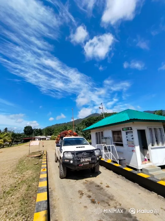 Modified Toyota Hilux Spews Smoke at High Speed – AI Generated Video | Hailuo AI