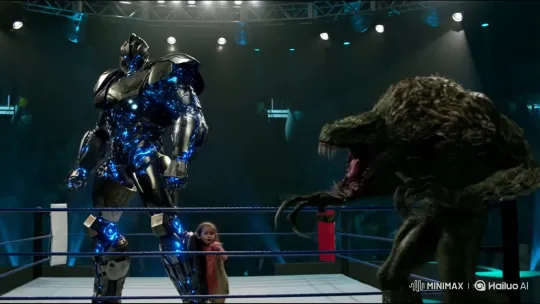 Superhero Defends Girl Against Monster in Wrestling Ring – AI Generated Video | Hailuo AI