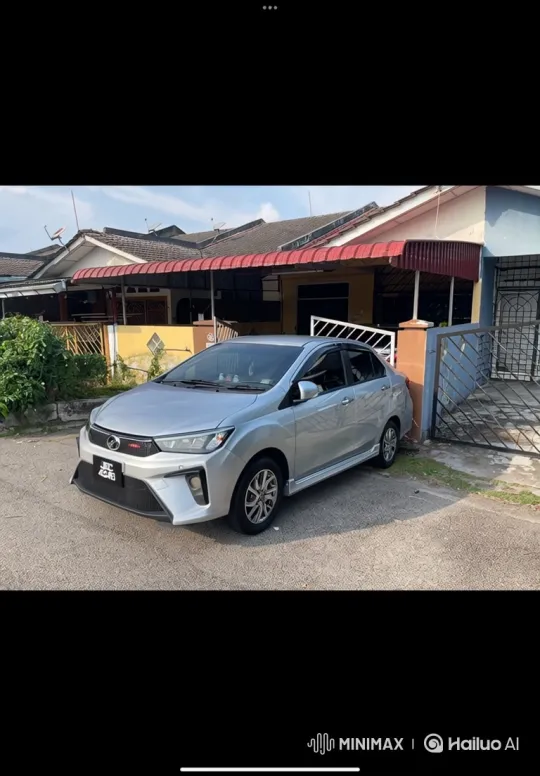 Silver Sedan Showcases Air Suspension Lowering – AI Generated Video | Hailuo AI