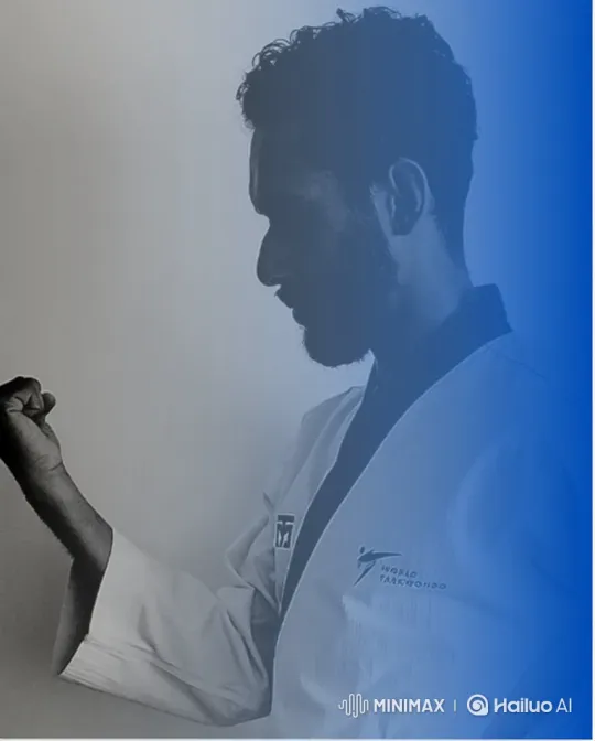 Martial Artist Channels Energy into Fist – AI Generated Video | Hailuo AI