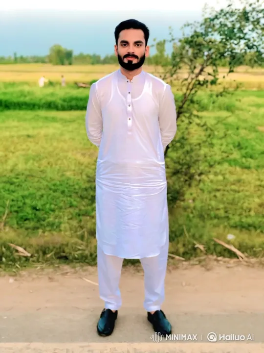 Man in Traditional Attire Watches Car Arrive – AI Generated Video | Hailuo AI