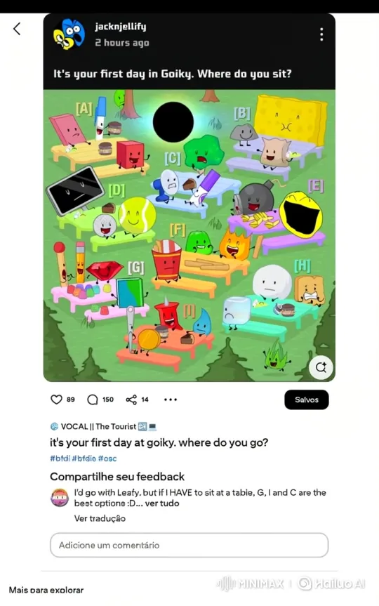 Animated Park Picnic Table Dance Party – AI Generated Video | Hailuo AI
