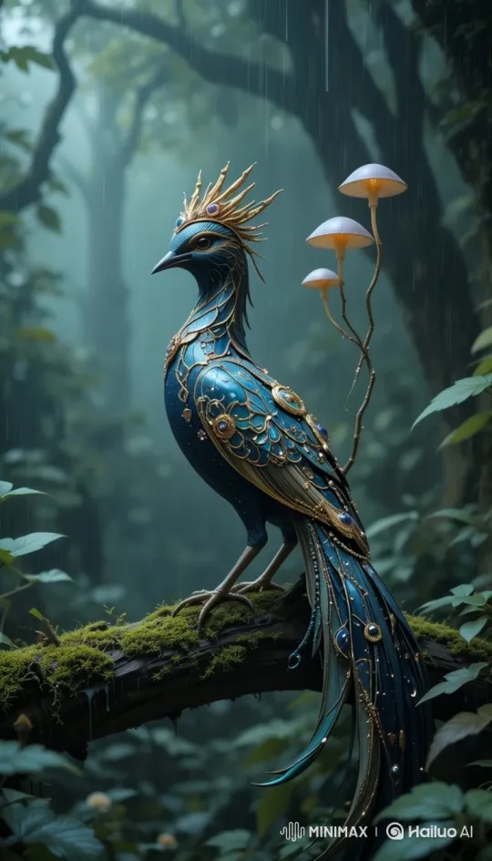 Enchanted Bird's Song Awakens Mystical Jungle – AI Generated Video | Hailuo AI