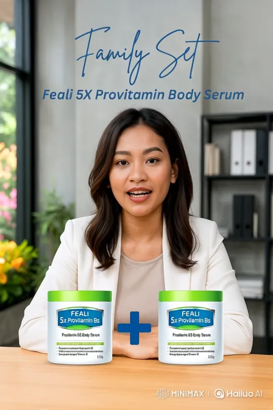 Professional Woman Explains Five Provitamin B5 Benefits in Modern Office – AI Generated Video | Hailuo AI