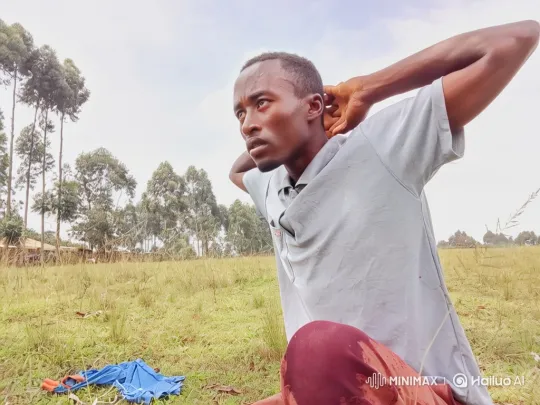 Young Man Escapes Peril, Collapses in Safety – AI Generated Video | Hailuo AI