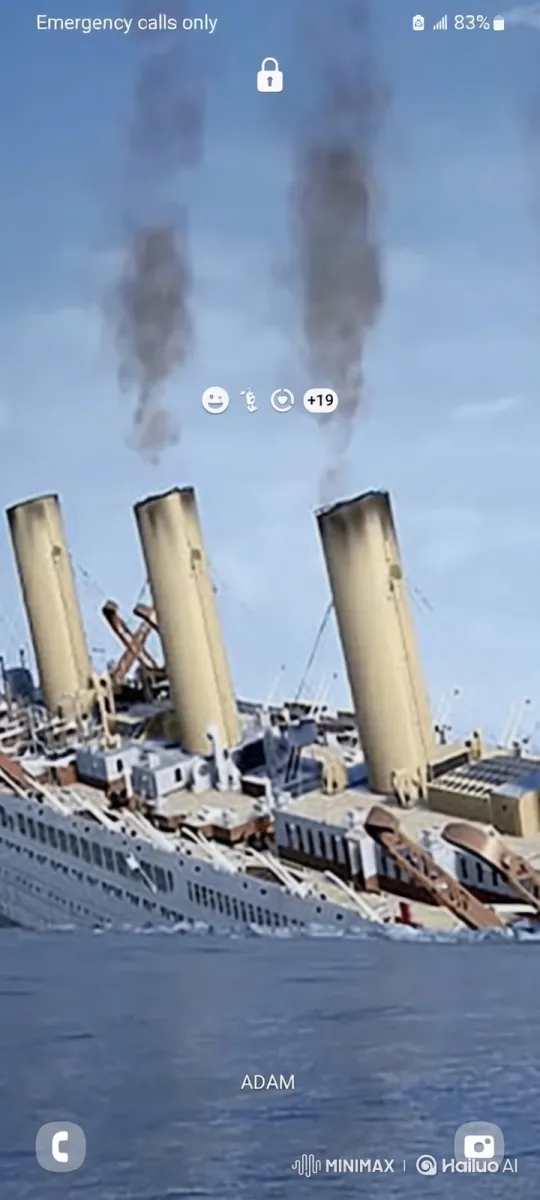 Sinking of a Massive Ocean Liner in Turbulent Seas – AI Generated Video | Hailuo AI