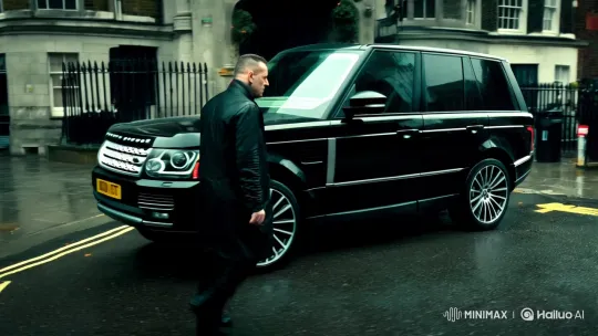 Gangster's Determined Stride to His Range Rover – AI Generated Video | Hailuo AI