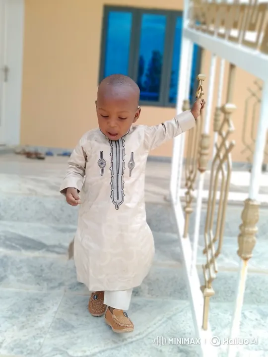 Toddler Observes Car Stop on Marble Steps – AI Generated Video | Hailuo AI