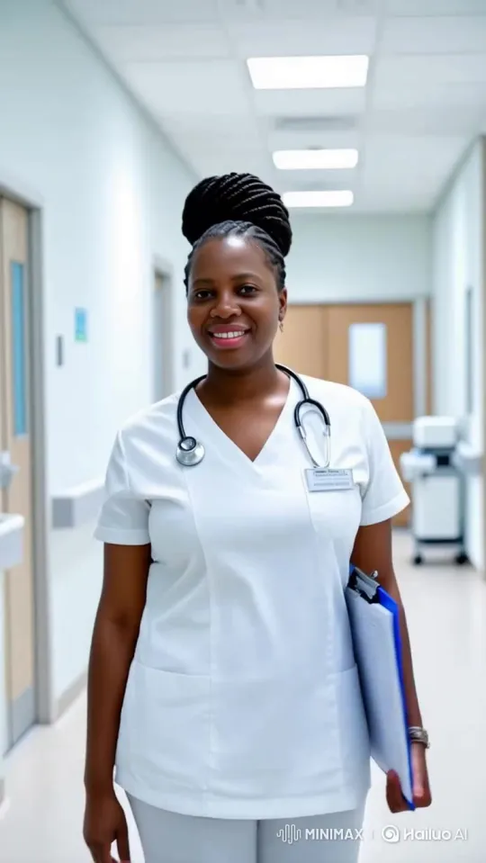 Nurse Caring for Patients in Hospital – AI Generated Video | Hailuo AI