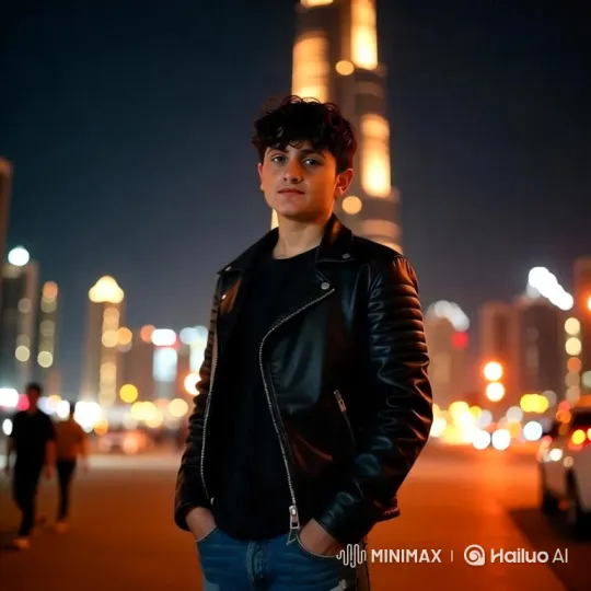 Young Couple's Romantic Encounter in City Night – AI Generated Video | Hailuo AI