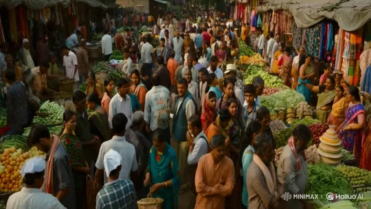 Hasina Arrives in Bangladesh: Market Announcement – AI Generated Video | Hailuo AI