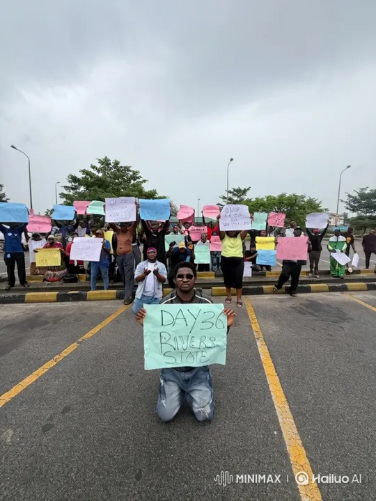 Protest in Rivers State Turns Chaotic as Demonstrators Flee – AI Generated Video | Hailuo AI