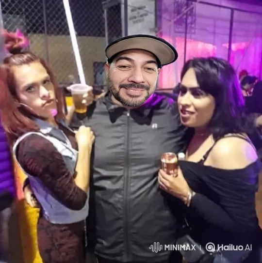 Outdoor Party Kiss Scene Between Bearded Man and Woman – AI Generated Video | Hailuo AI