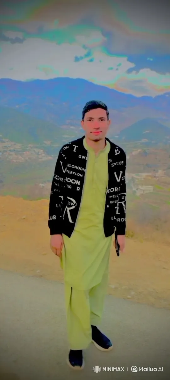 Young Man Smiles Gently at Camera on Mountain Lookout – AI Generated Video | Hailuo AI
