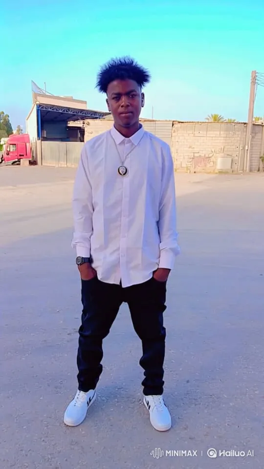 Young Man Stands Confidently in Industrial Setting – AI Generated Video | Hailuo AI