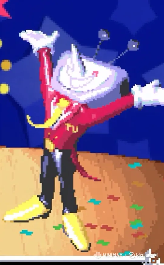 Pixel Art Characters Dance in Space with Breakdancing Battle – AI Generated Video | Hailuo AI