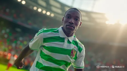 Dedicated Young Soccer Player on Stadium Field – AI Generated Video | Hailuo AI