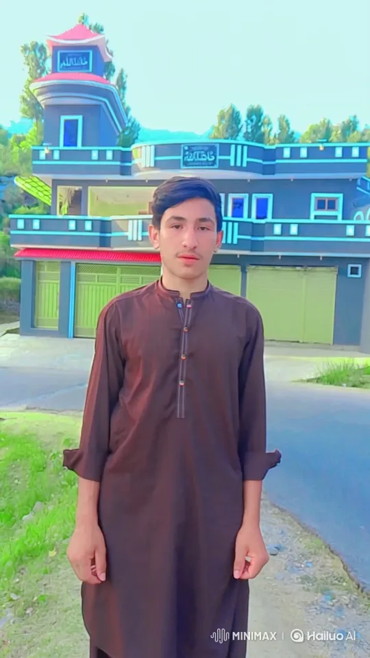 Young Man in Loose Garment by a Two-Story Building – AI Generated Video | Hailuo AI