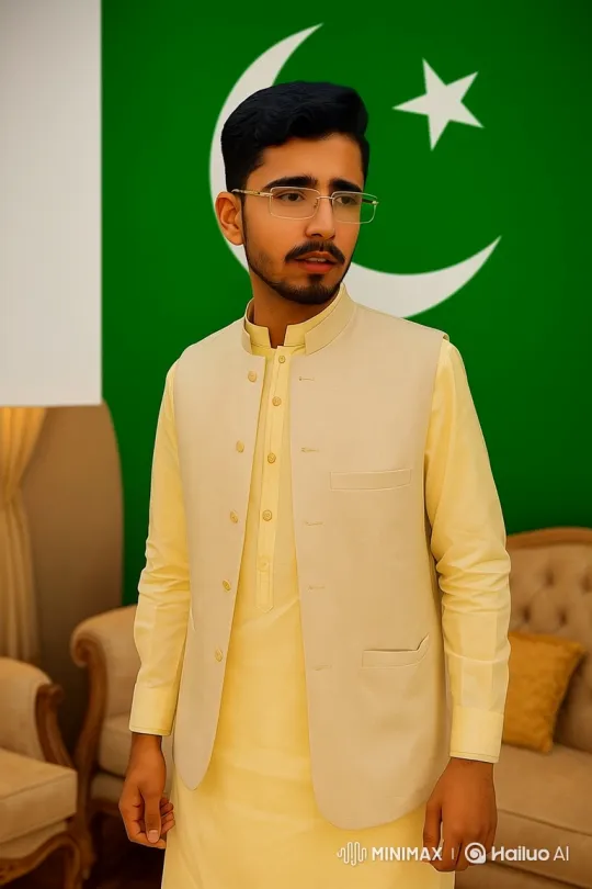 Young Man in Traditional Attire Smiles Gently – AI Generated Video | Hailuo AI