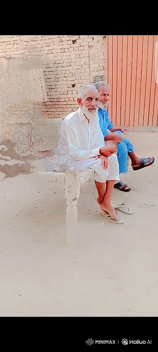 Elderly Men Resting on Bench with Gentle Zoom-In – AI Generated Video | Hailuo AI