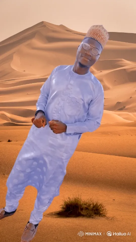 Man in Desert Meets Porsche Sports Car – AI Generated Video | Hailuo AI