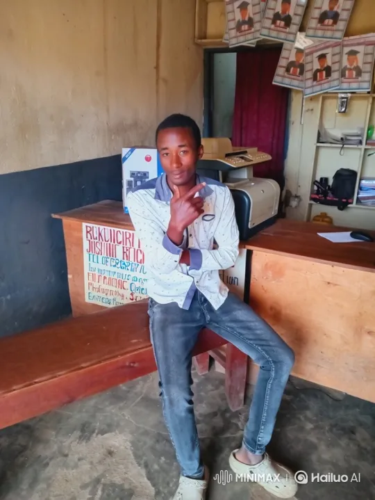 Young Man Shares Meal with Ethereal Figure in Shop – AI Generated Video | Hailuo AI