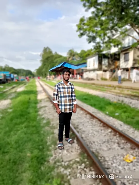 Young Man in Plaid Boards Sleek Porsche on Rural Tracks – AI Generated Video | Hailuo AI