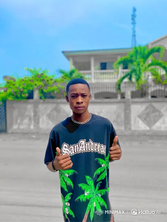 Young Man Poses with Thumbs-Up in Urban Setting – AI Generated Video | Hailuo AI