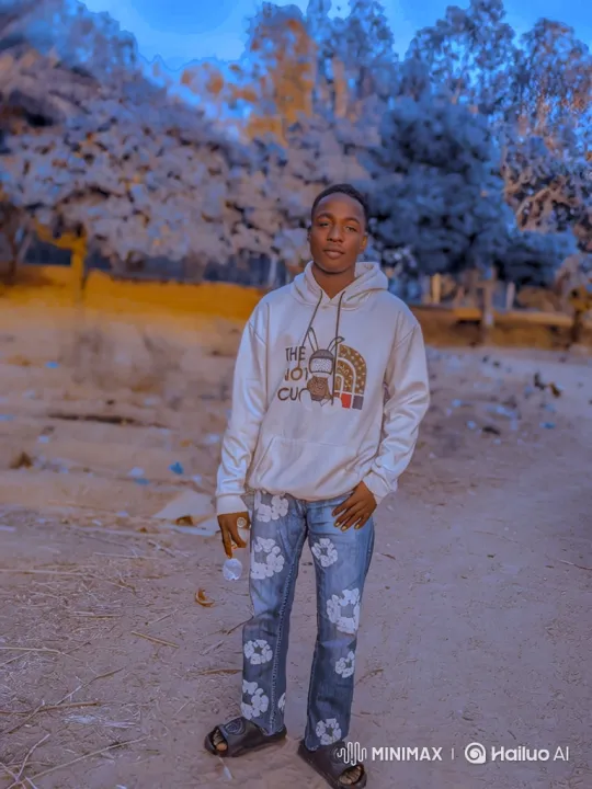 Young Black Man Stands Calmly in Woods with Contrasting Hues – AI Generated Video | Hailuo AI