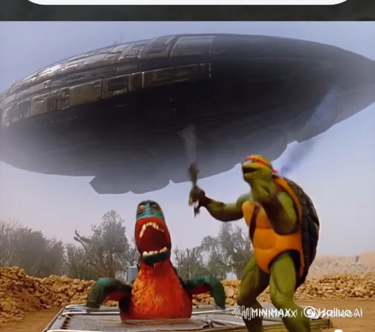 Turtle Warrior Battles Mothership with Monster's Aid – AI Generated Video | Hailuo AI