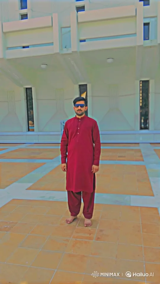 Man Watches Helicopter Hover Above Courtyard – AI Generated Video | Hailuo AI