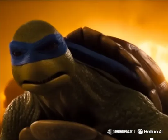 Ninja Turtle and Sea Monster Defy Alien Assault – AI Generated Video | Hailuo AI