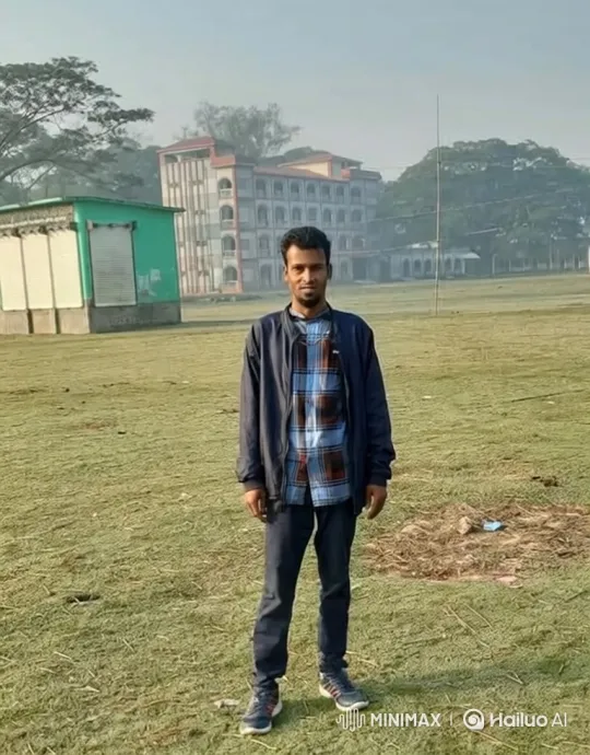 Man Slaps Tiger in Dewy Field Haze – AI Generated Video | Hailuo AI