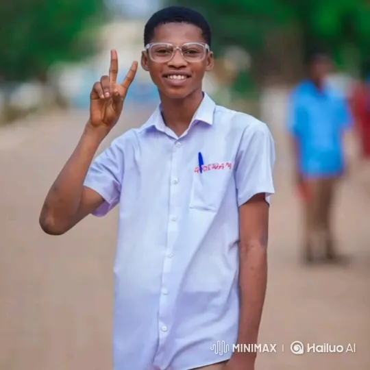 Cheerful Young Man Walking with a 'V' Sign – AI Generated Video | Hailuo AI