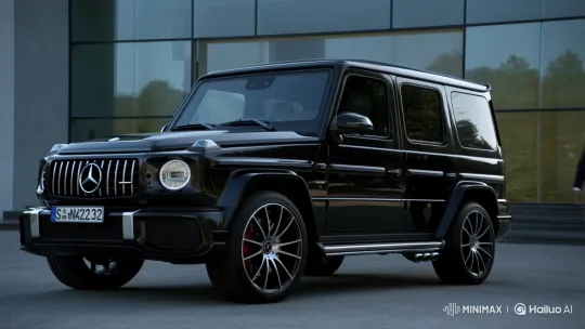 Man Drives Away in Mercedes-Benz G-Wagon AMG G63 – AI Generated Video | Hailuo AI