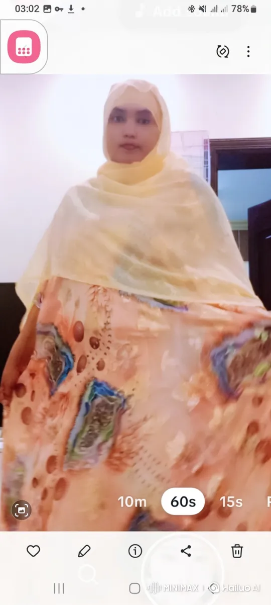 Woman in Vibrant Dress Slowly Turns – AI Generated Video | Hailuo AI