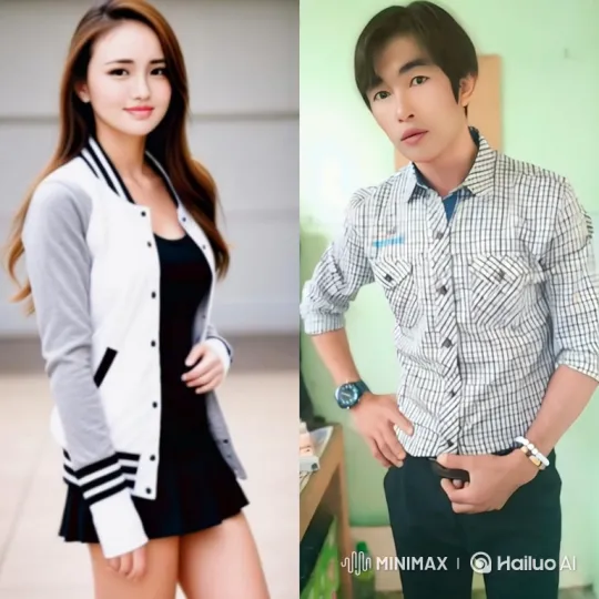 Young Couple Strolls Hand-in-Hand on Paved Path – AI Generated Video | Hailuo AI