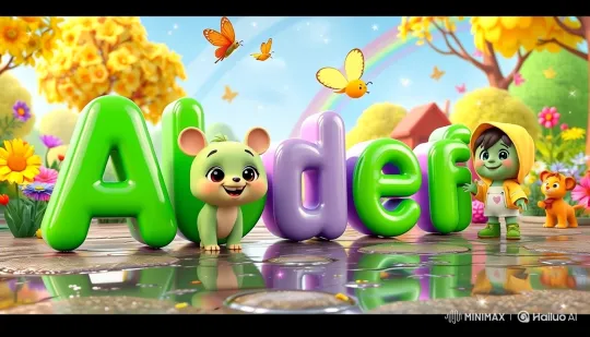 Animated Park Scene with Cheerful Characters – AI Generated Video | Hailuo AI