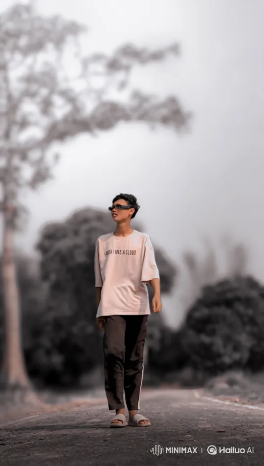 Stylish Man Transitions from Road to Porsche in Moody Video – AI Generated Video | Hailuo AI