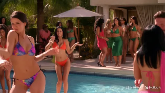 Indian Women Dance Poolside in Luxurious Bikinis – AI Generated Video | Hailuo AI