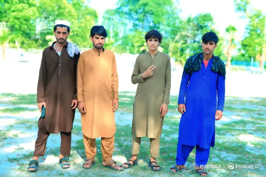 Four Men in a Park: A Study in Subtle Movements – AI Generated Video | Hailuo AI