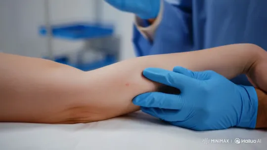 Doctor Administers IV Injection with Precision – AI Generated Video | Hailuo AI